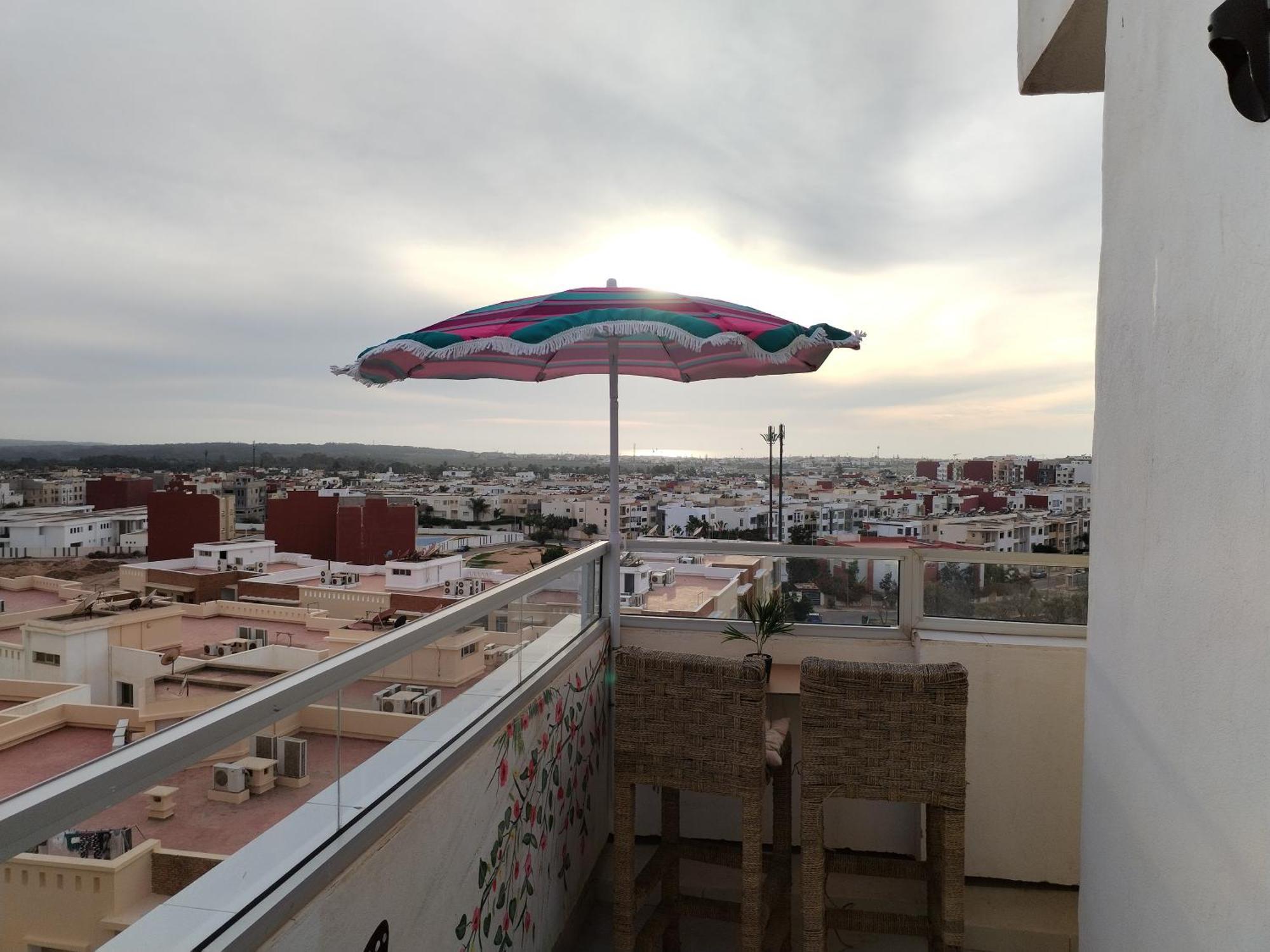 Large Sea View Studio Lägenhet Agadir Exteriör bild