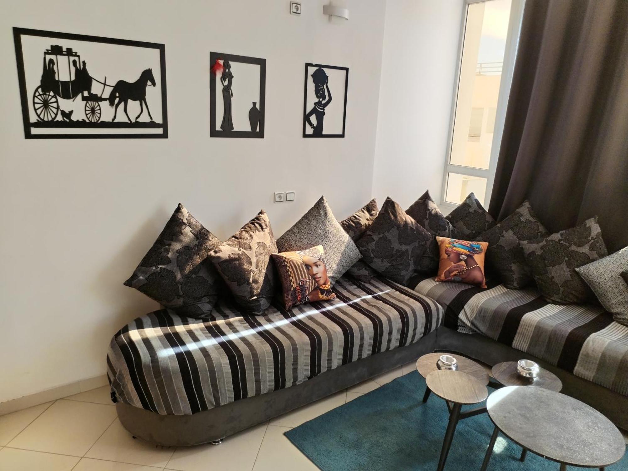 Large Sea View Studio Lägenhet Agadir Exteriör bild